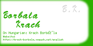 borbala krach business card